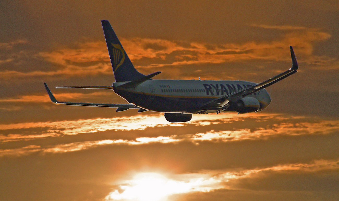 Ryanair Sunset Takoff