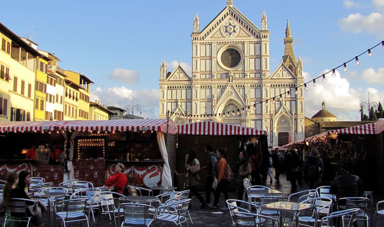 Weihnachtsmarkt in Florence, Italy