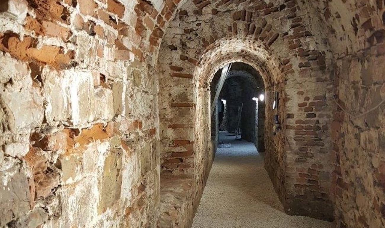 The underground path in Fortezza Basso