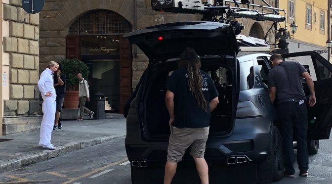 The Micheal Bay's set Six Underground in the city center of Florence, Italy