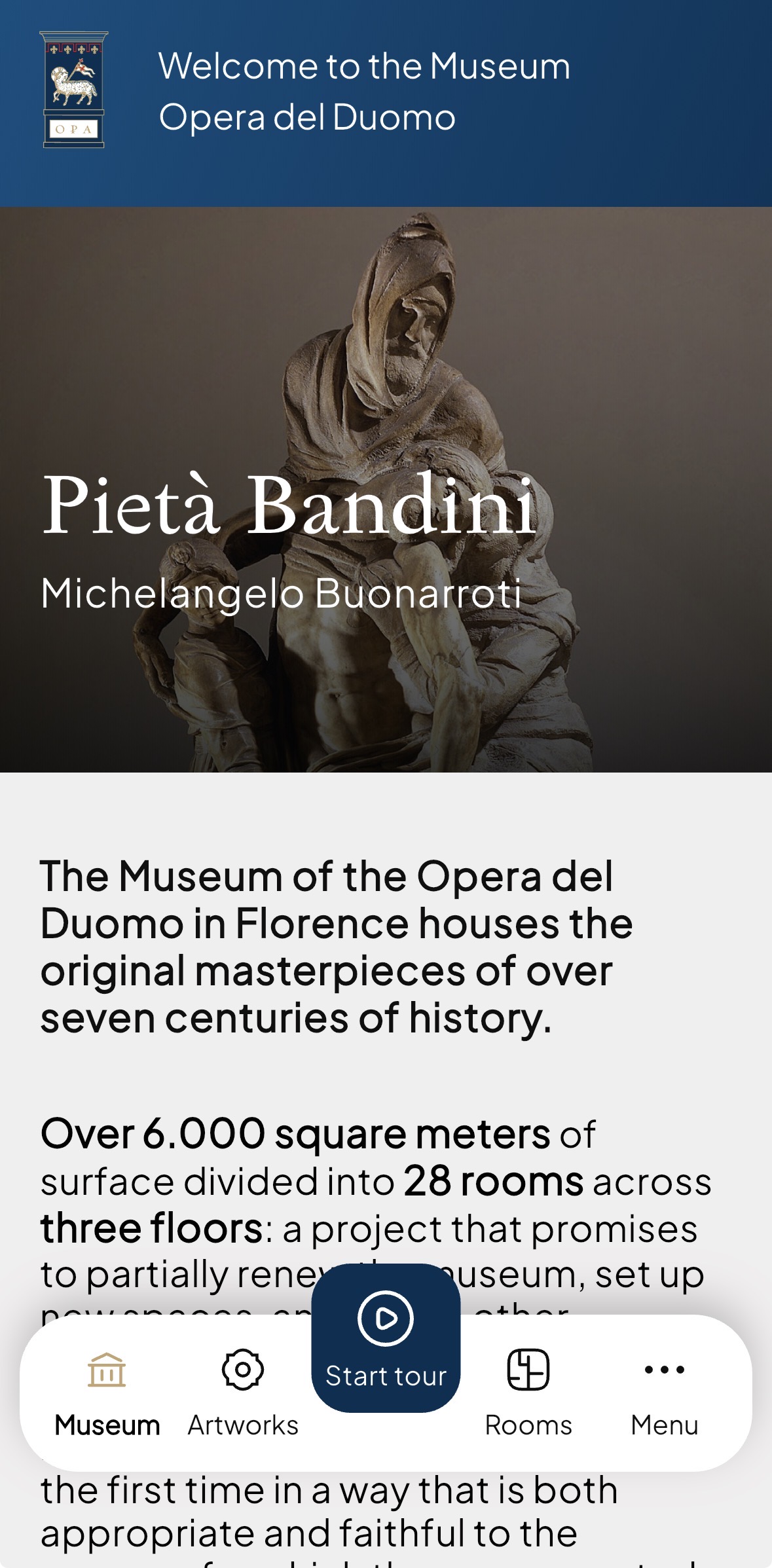 Floransa katedral müzesi ziyaretçiler için ücretsiz sesli rehber uygulamasını başlattı