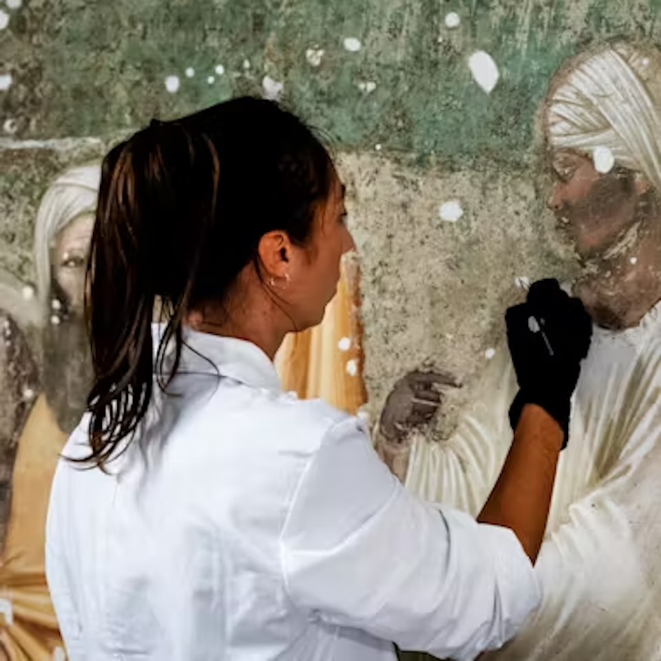 Giotto'nun Bardi Şapeli Freskleri Büyük Restorasyonun Ardından Tamamlanmak Üzere