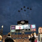 Thunderbirds flyover at Super Bowl 43 - PD