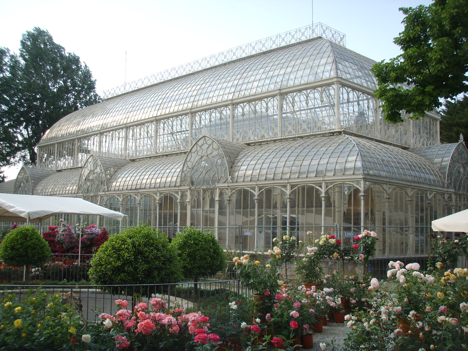 The Florence flower show at the Orticultura garden