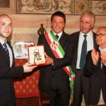 Niccolò Campriani received the keys of the city in Palazzo Vecchio