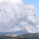Firestorm on the hills of Florence