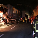A1 accident (Vigili del Fuoco)
