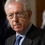 Italian university students against professor Mario Monti