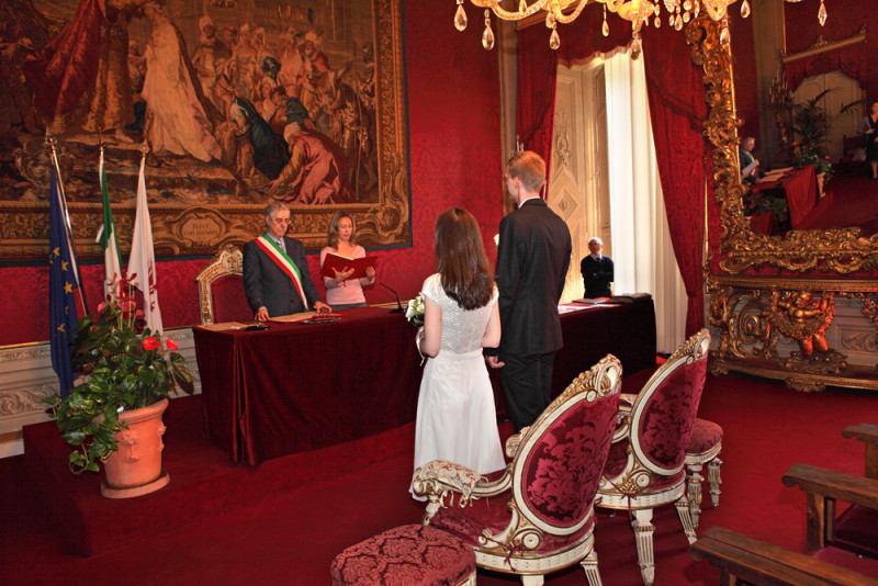 The Red Room in Palazzo Vecchio