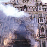 The famous Florentine ceremony The bursting of the Cart