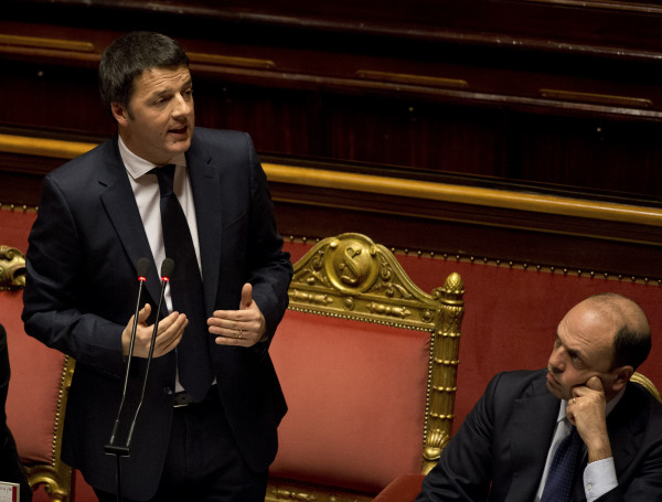 Matteo Renzi at the Senate confidence test (Photo Palazzo Chigi)