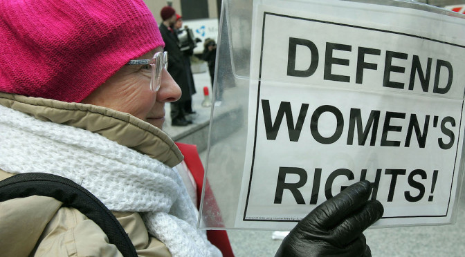 The International Women's Day Marches are now on line too