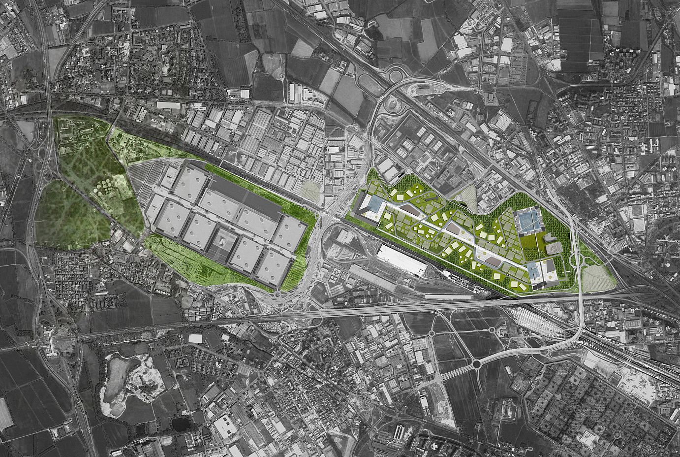 The EXPO2015 area in Milan