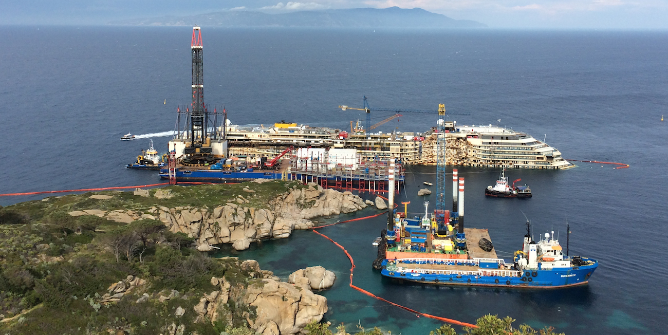 Costa Concordia, Sponson S13 ready for installation