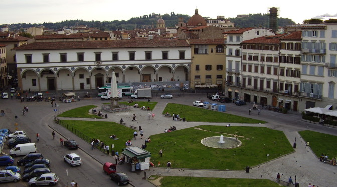 The Leopoldine complex in piazza Santa Maria Novella, Florence