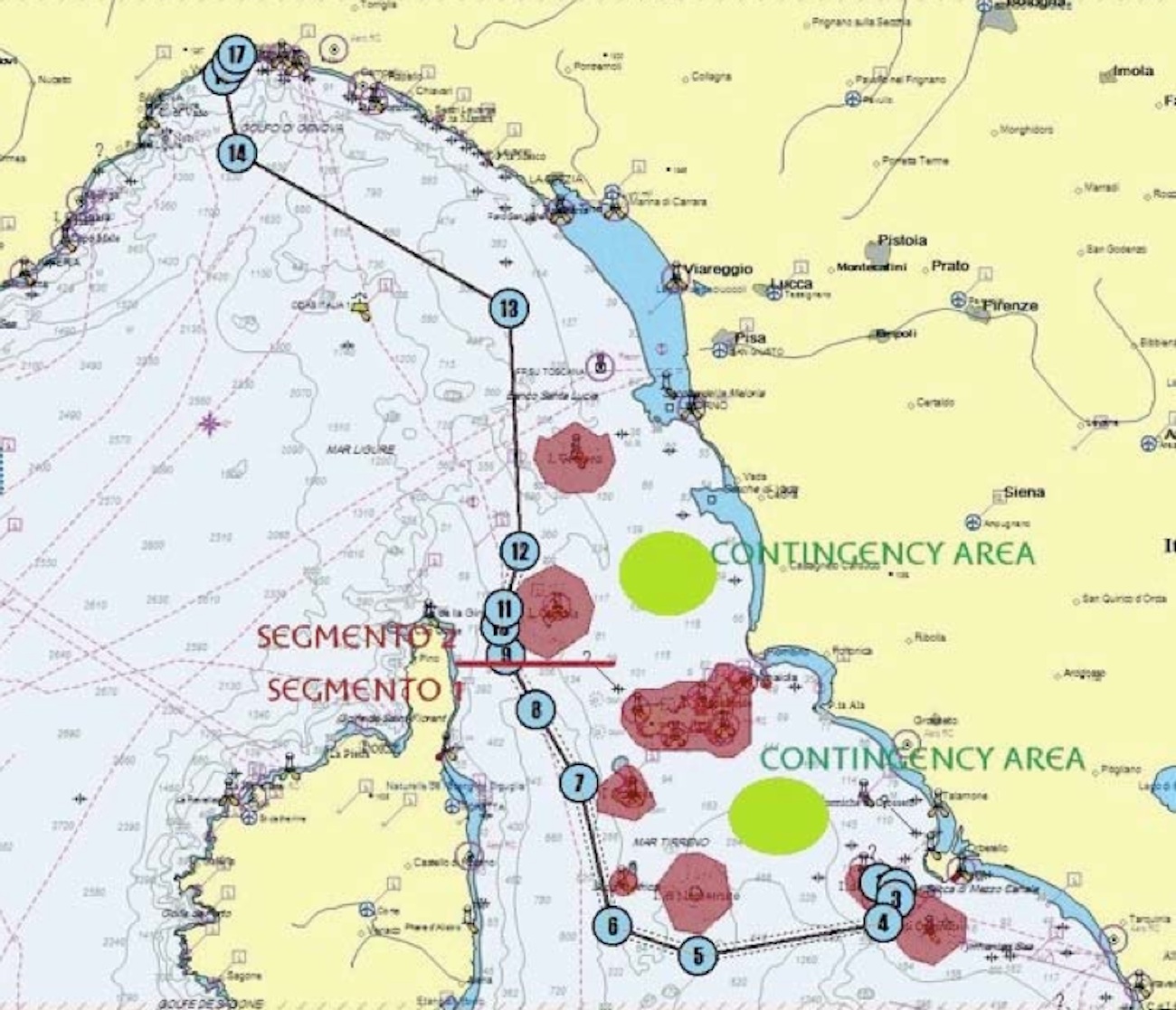 Costa Concordia, route1