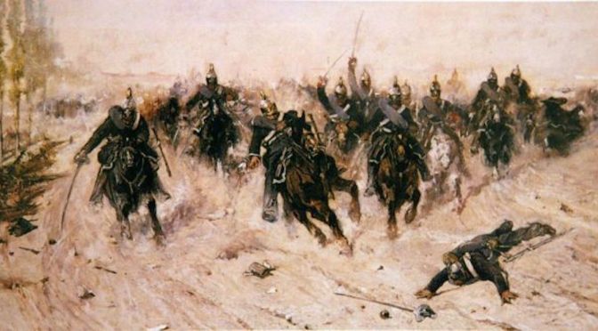 Battaglia della Sforzesca by Giovanni Fattori