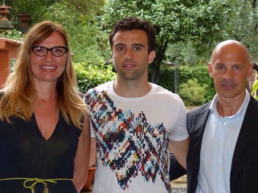 SUF Director Sasha Perugini, Fiorentina top player Giuseppe Rossi and xxxx (Photo: SUF)