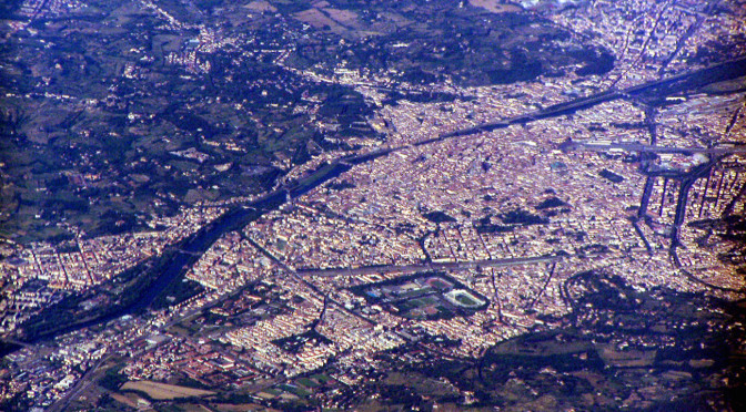 Florence aerial view (Geography by Wikipedia)