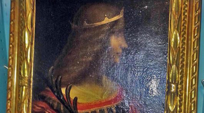 Isabella D'este by Leonardo Da Vinci painting seized in Lugan