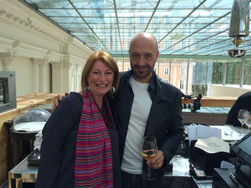 Elisabetta Rogai and Joe Bastianich