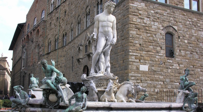 The Fountain of Neptune in Florence