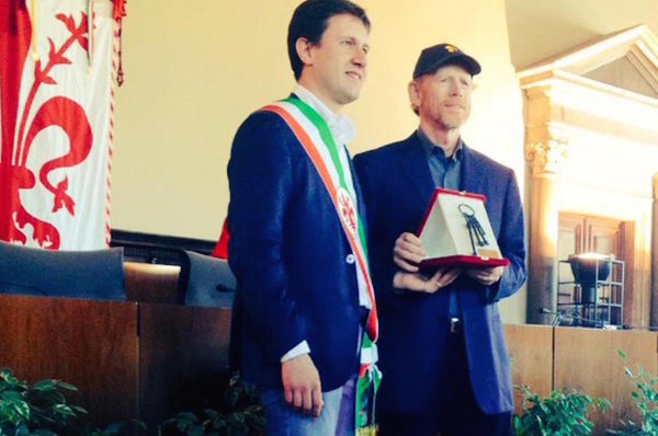 Ron Howard recived the keys of the city of Florence