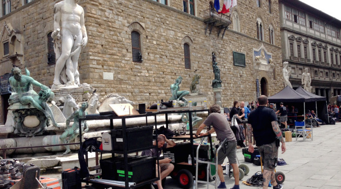 Ron Howard began shooting in Florence, Sunday, May 3, the first scenes of the new film Inferno