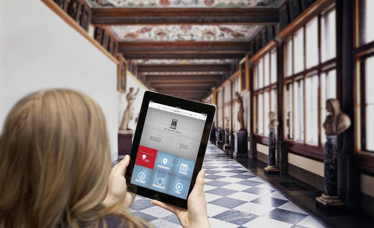 The free controlled wi-fi connection in the Uffizi Gallery is now available