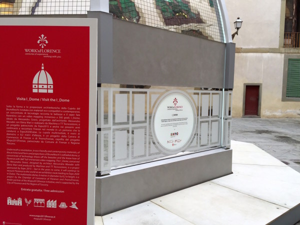 It’s called I_Dome and it will be standing in the heart of Florence from 1 May through 31 October 2015,