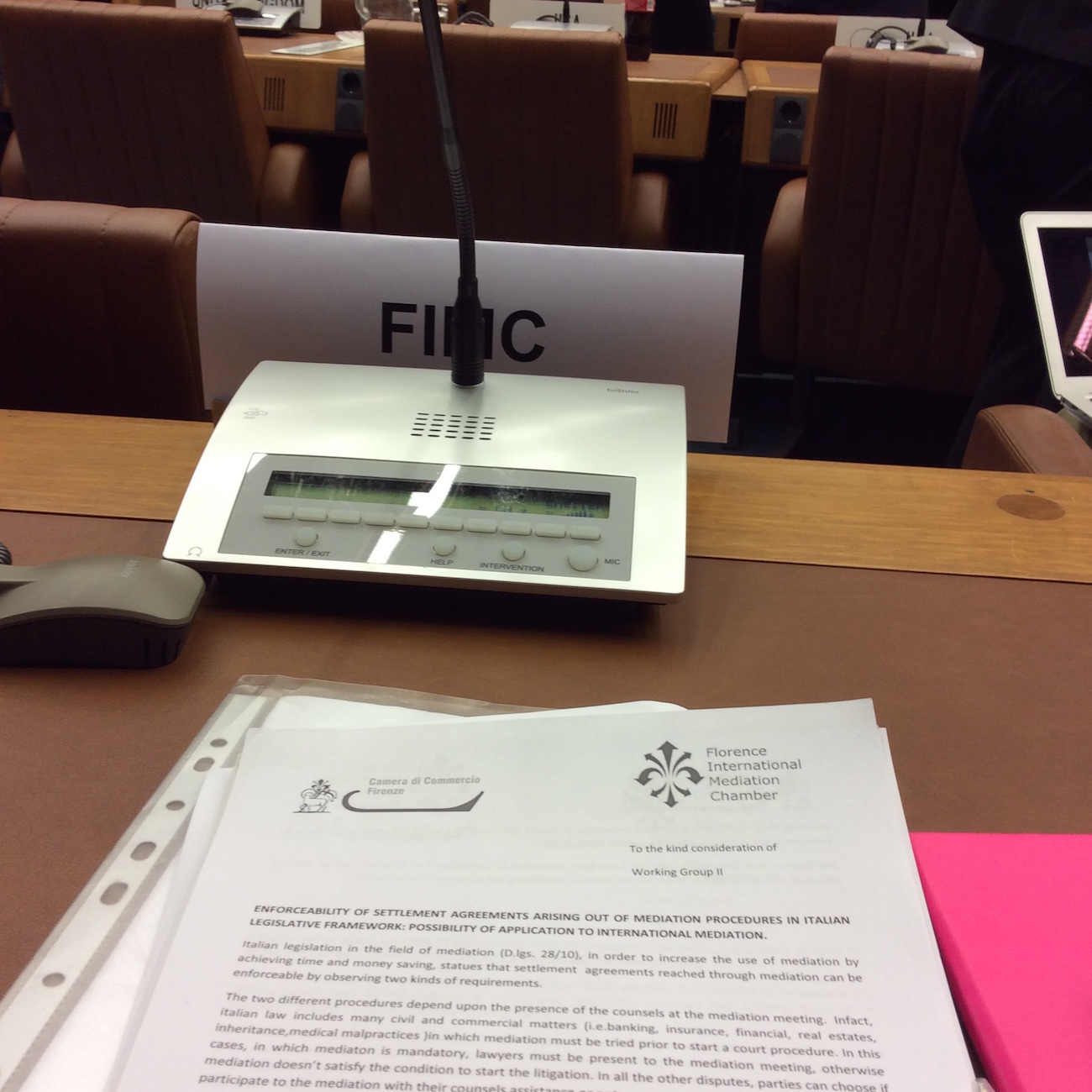 ONU Awarded the Observer Status to FIMC to Review International Mediation Rules