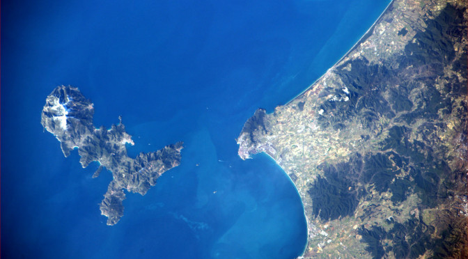 Elba island from satelite