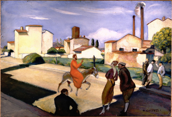 Jesus Christ in Jerusalem by Giovanni Costetti