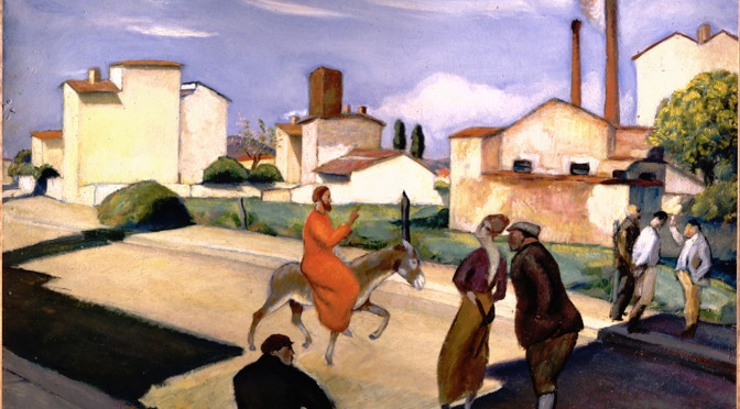 Jesus Christ in Jerusalem by Giovanni Costetti