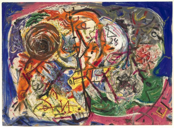 Untitled Jackson Pollock (1912–1956), ca. 1946. Gouache and pastel on paper, 58 x 80 cm, Peggy Guggenheim Collection, Venice 76.2553 Photo by David Heald © Pollock-Krasner Foundation / Artists Rights Society, ARS, New York, by SIAE 2016