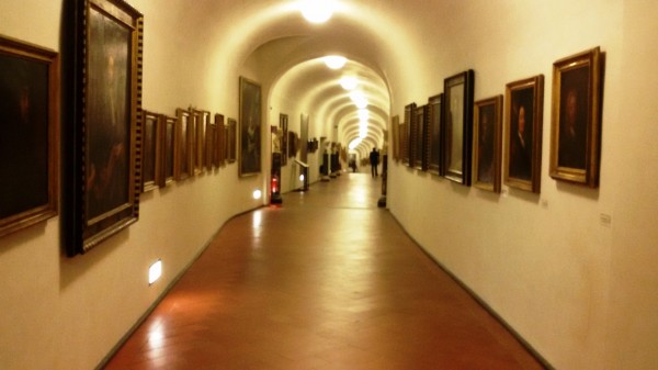 Inside view of the Vasari Corridor