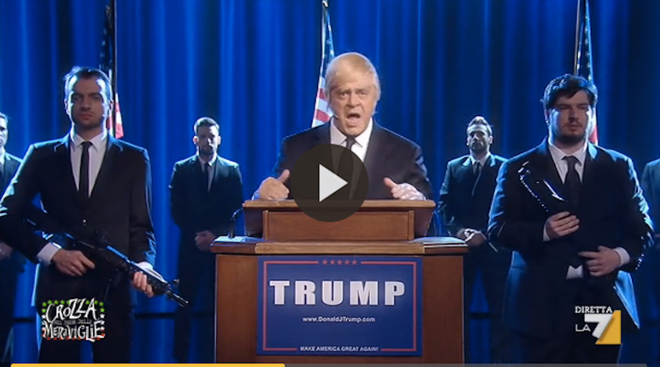 The Italian parody of Donald Trump