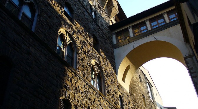 The Vasari Corridor in Florence (Source: Freepenguin via Wikimedia)