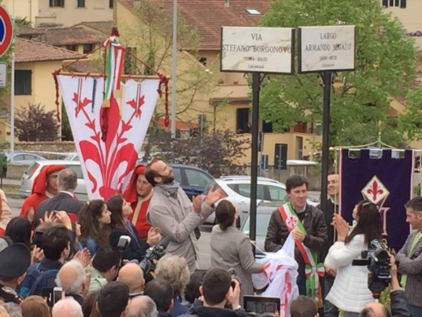 Florences dedicates two streets to former Fiorentina striker and global ambassador against ALS Stefano Borgonovo, Armando Segato (Photo via Facebook Fondazione Borgonovo)