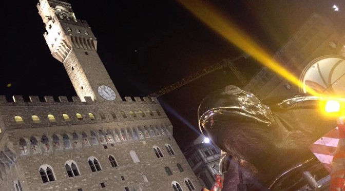 The exhibition, entitled Jan Fabre. Spiritual Guards in Florence, Italy