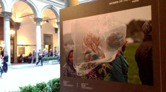 Women's experiences of the migrant and asylum seeker crisis in Europe and the Middle East are the focus of a new photo exhibition that opened in Florence on Thursday May 6, 2016