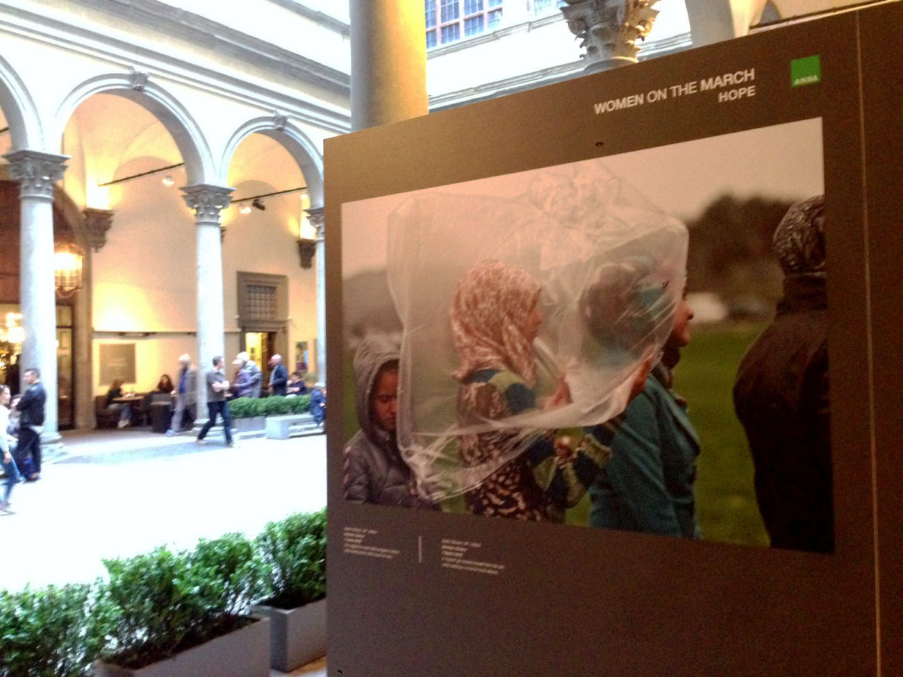 Women's experiences of the migrant and asylum seeker crisis in Europe and the Middle East are the focus of a new photo exhibition that opened in Florence on Thursday May 6, 2016