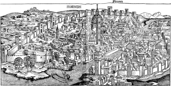The city of Florence, Italy, during 1493