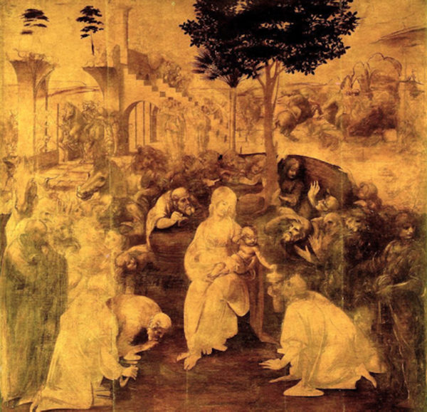 Leonardo Da Vinci's The Adoration of the Magi