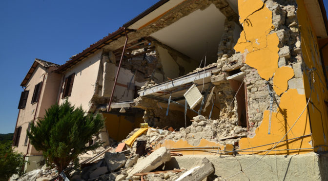 The central Italy quake (photo: INGV via Flickr)