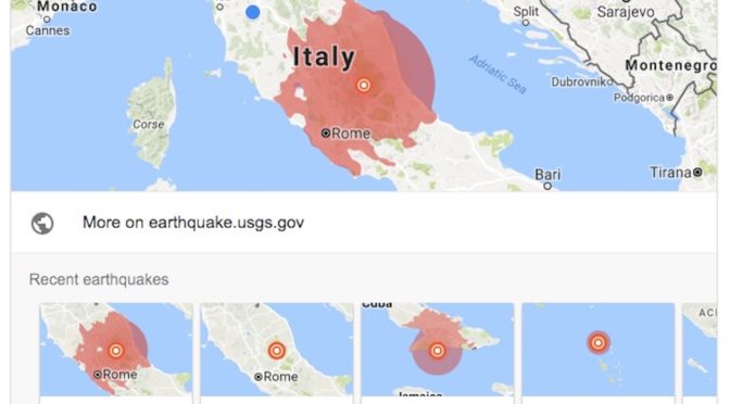 Magnitude 5.7 earthquake in central Italy