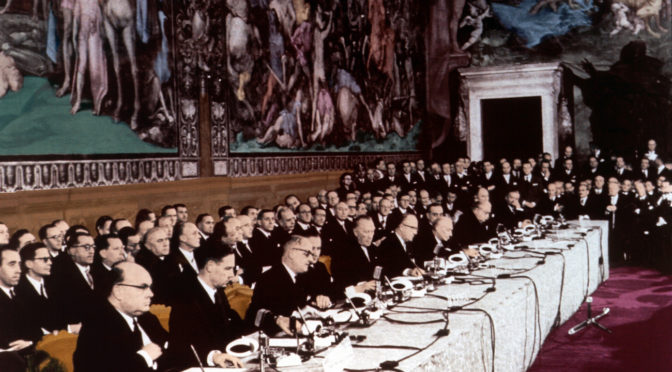 2017 marks the Europe's 60th anniversary thanks to the Treaties of Rome