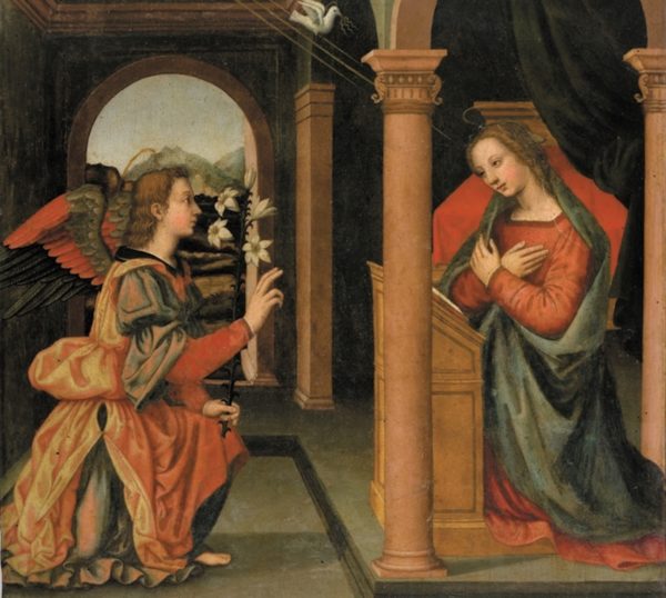 Annunciation painted by Plautilla Nelli