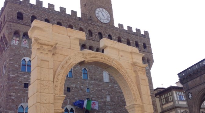 The Arch of Palmyra's copy unveiled in Florence