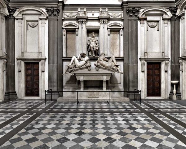 The New Sagrestia by Michelangelo in the Medici Chapel, Florence, Italy